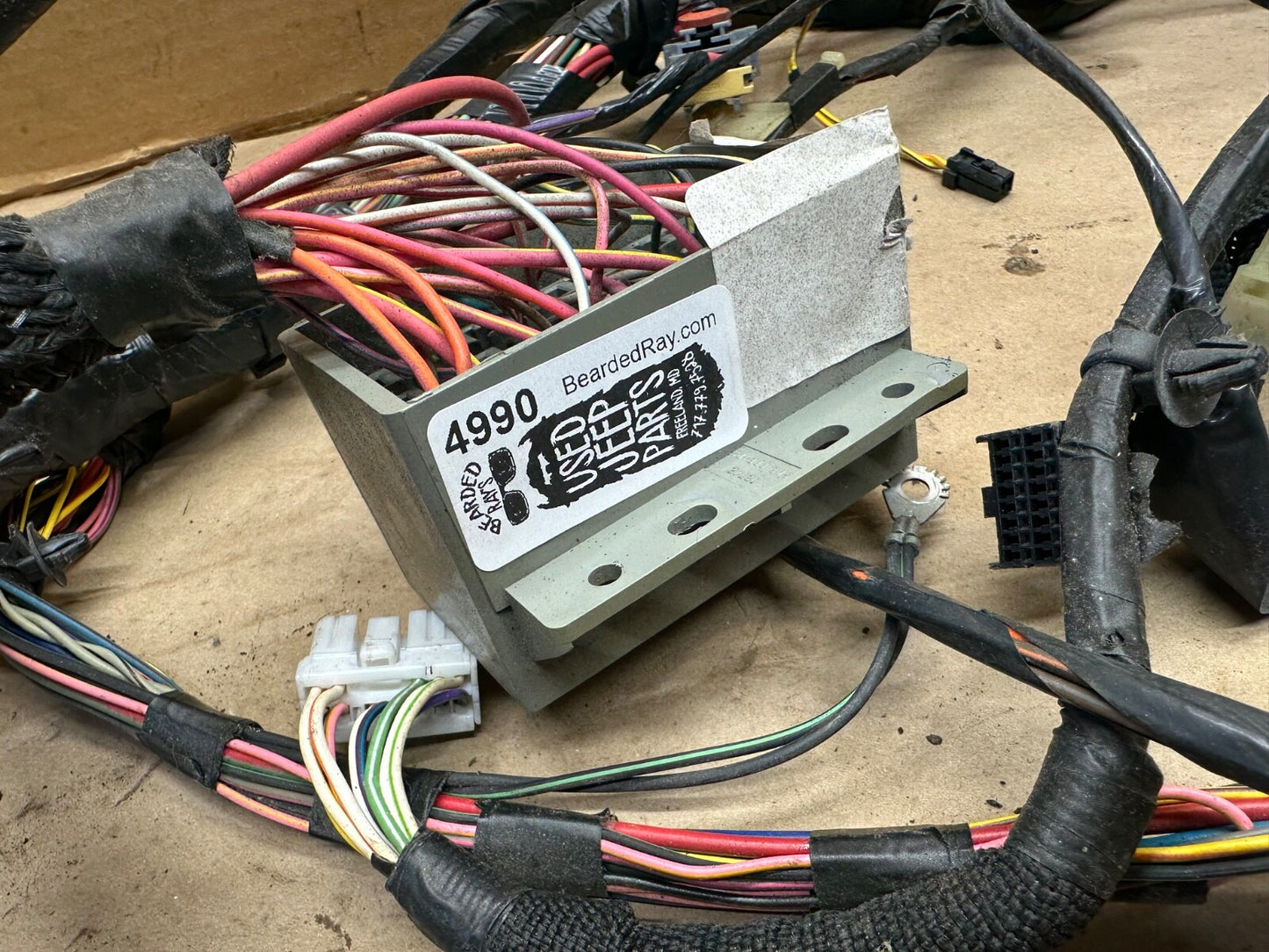 2005 Jeep Wrangler TJ RUBICON 4.0L Body Wiring Wire Harness 56050733AB Dash Rear