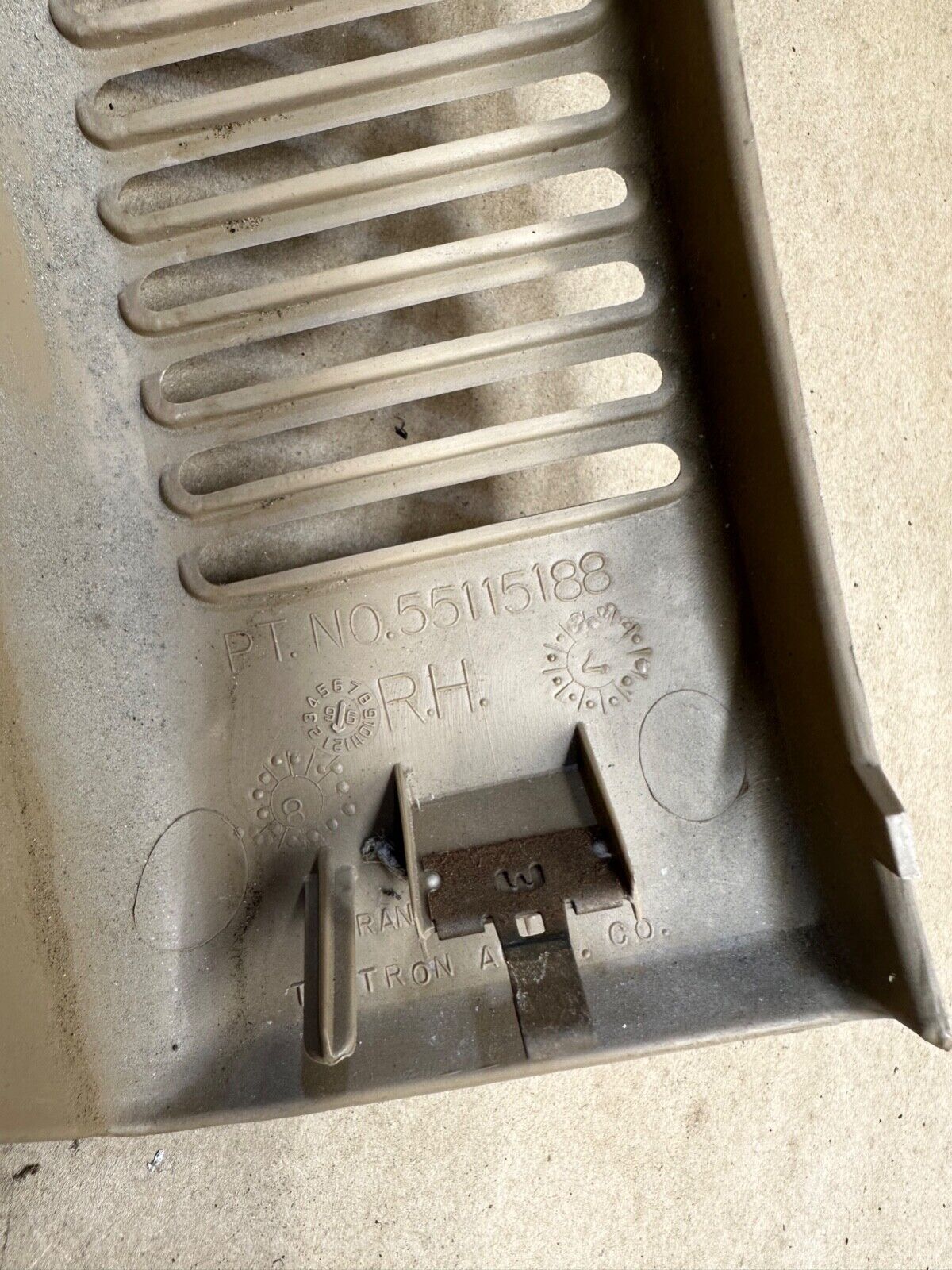 97-06 Jeep Wrangler TJ Right Dash Speaker Cover Tan Passenger Dark Tan Brown