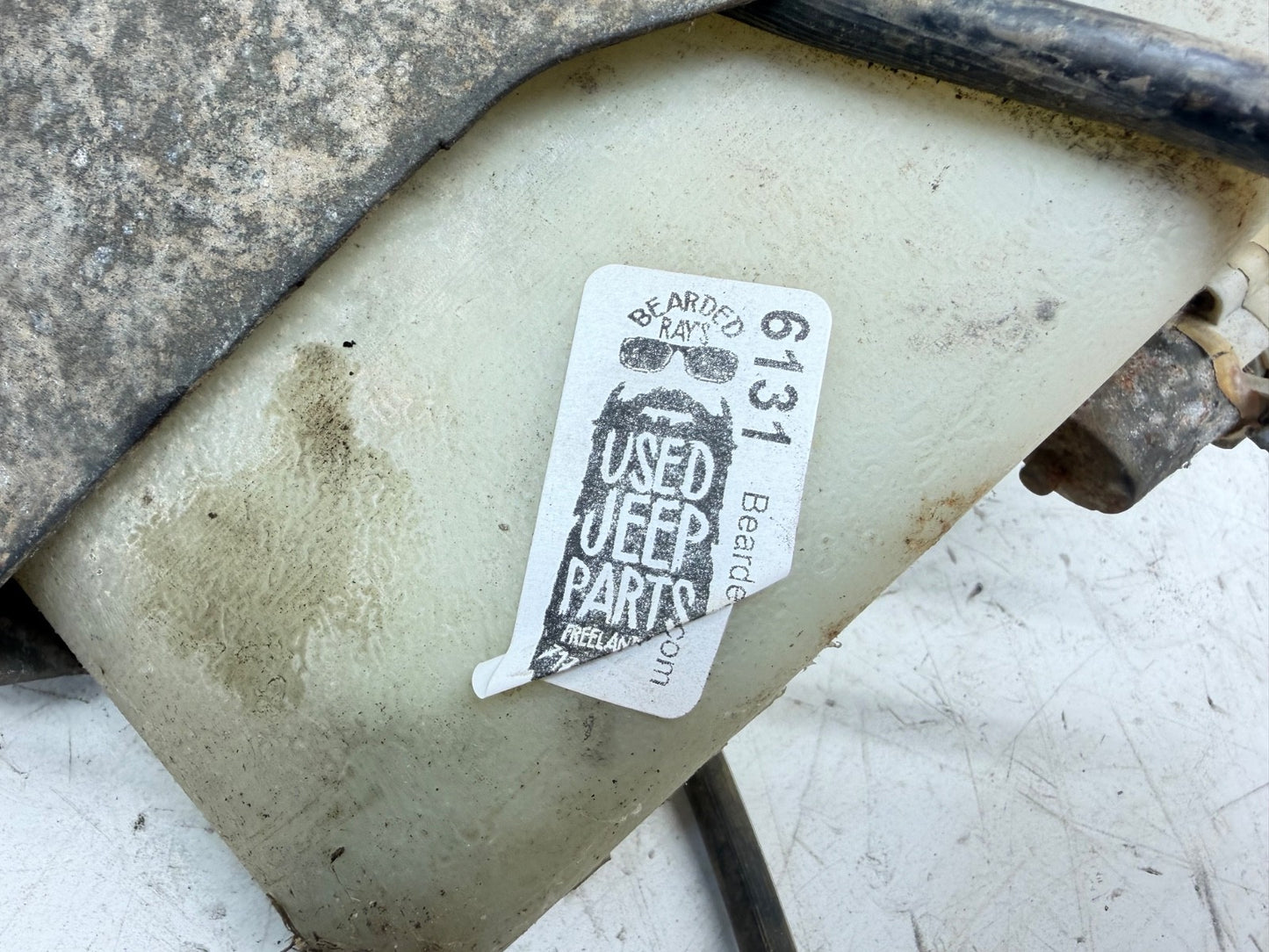 87-90 Jeep YJ Windshield Washer Fluid Reservoir Bottle plastic Tank Wrangler OEM