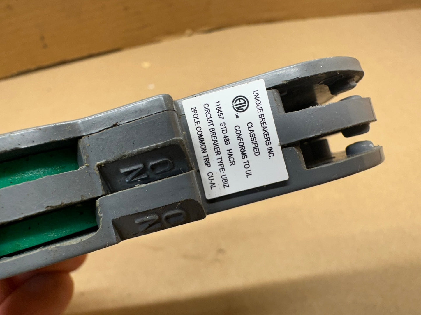 Ubiz0235 Zinsco Rc3835 Replacement Circuit Breaker Two Pole 35 amp Thin Fuse
