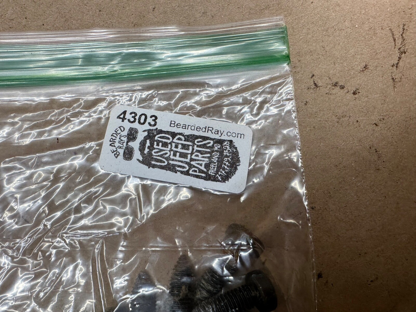 87-95 Jeep Wrangler YJ OEM Seat Slider Track Adjuster Bolts Bolt 8 TORX Bracket