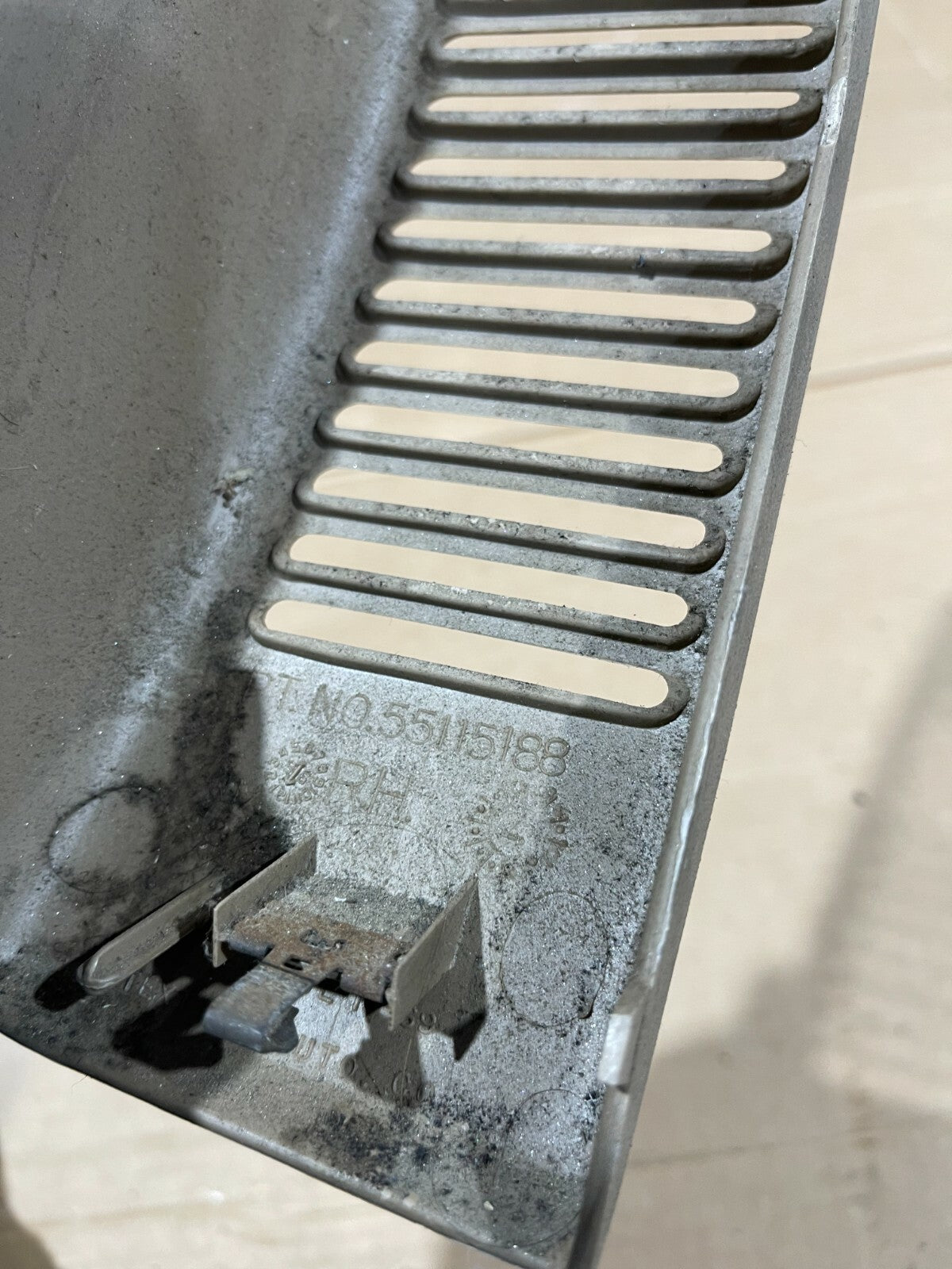 97-02 Jeep Wrangler TJ Right Dash Speaker Cover Tan Passenger OEM 98 99 00 01