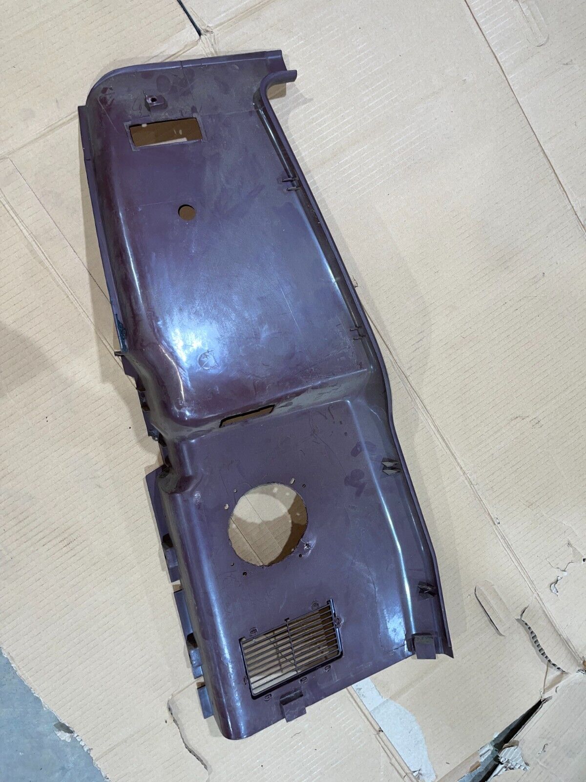 86-92 Jeep Comanche MJ OEM Plastic Interior B-Pillar Panel Right Pass Trim -RED