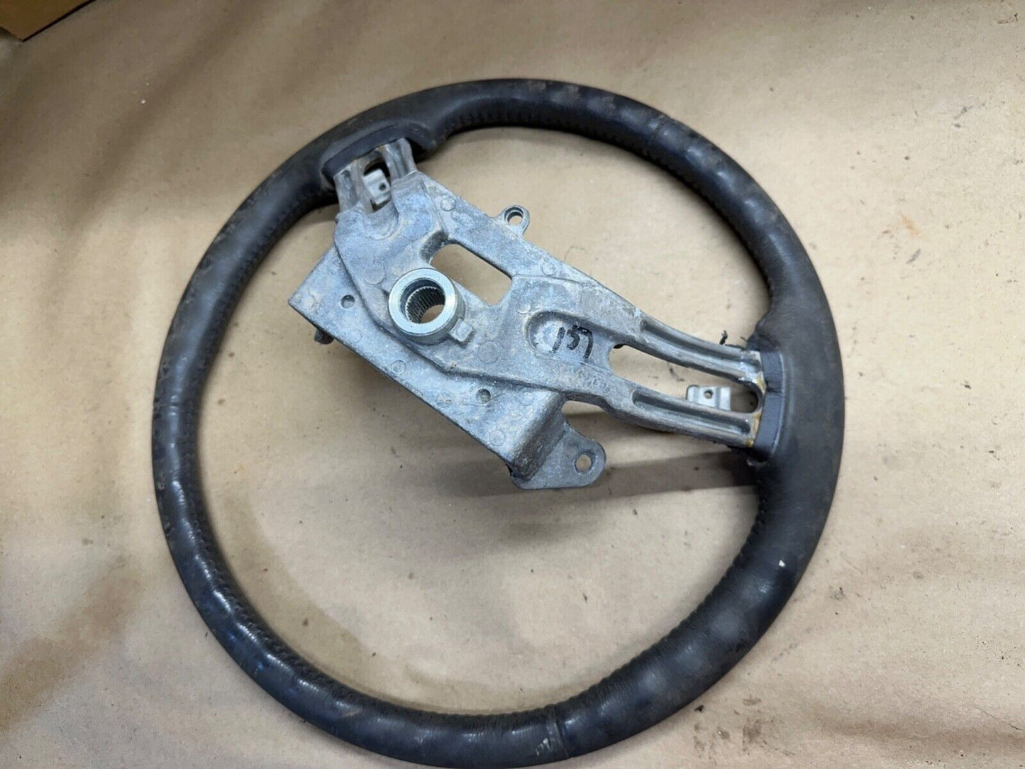 97-02 JEEP WRANGLER CHEROKEE XJ TJ Steering Wheel Leather Factory OEM Grey Gray