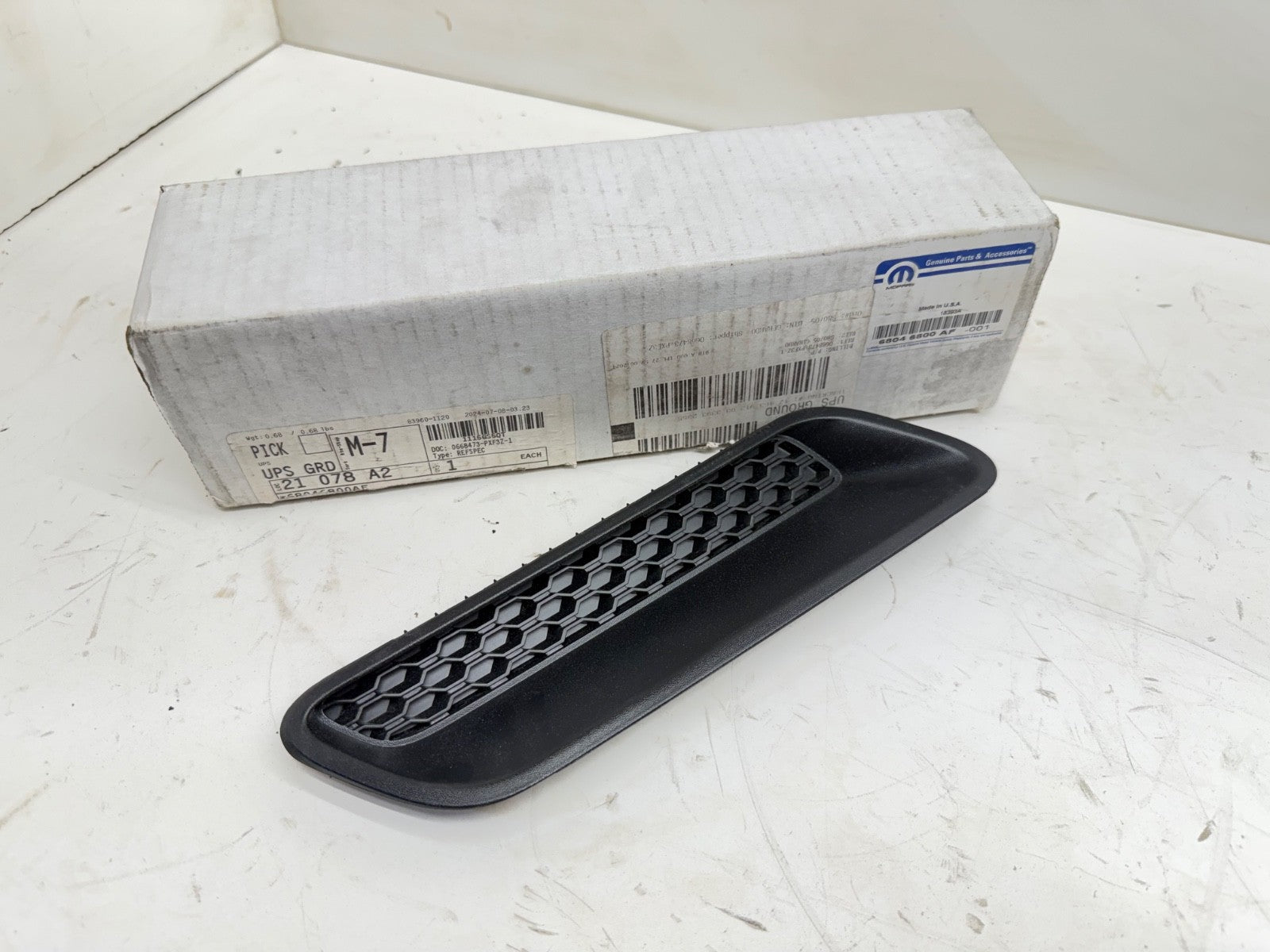 2009-2021 DODGE RAM 1500 FRONT HOOD BEZEL R/H & L/H NEW MOPAR GENUINE 68046800AF