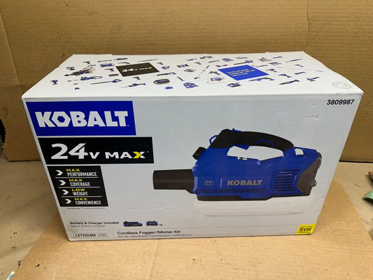 BRAND NEW Kobalt 24V Max Cordless Handheld Fogger Mister Kit 2ah Battery 3809987