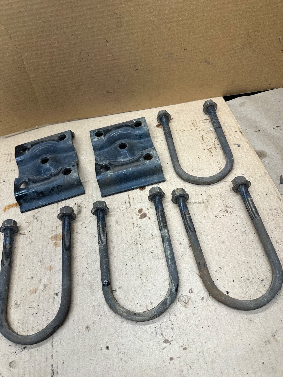08-24 Ford Rear Leaf Spring U-Bolt Mount Plate F2UZ-5798-A E 150 250 350 Set OEM