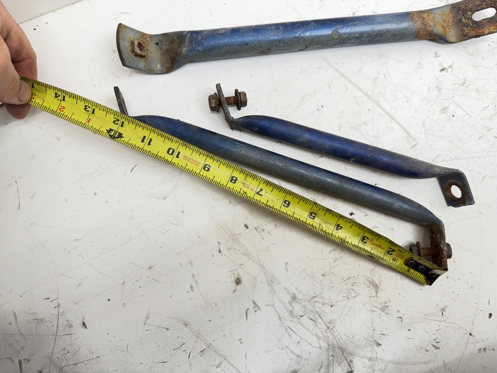 87-95 Jeep Wrangler YJ FENDER to Firewall Support Bar Set OEM Factory Rod Brace