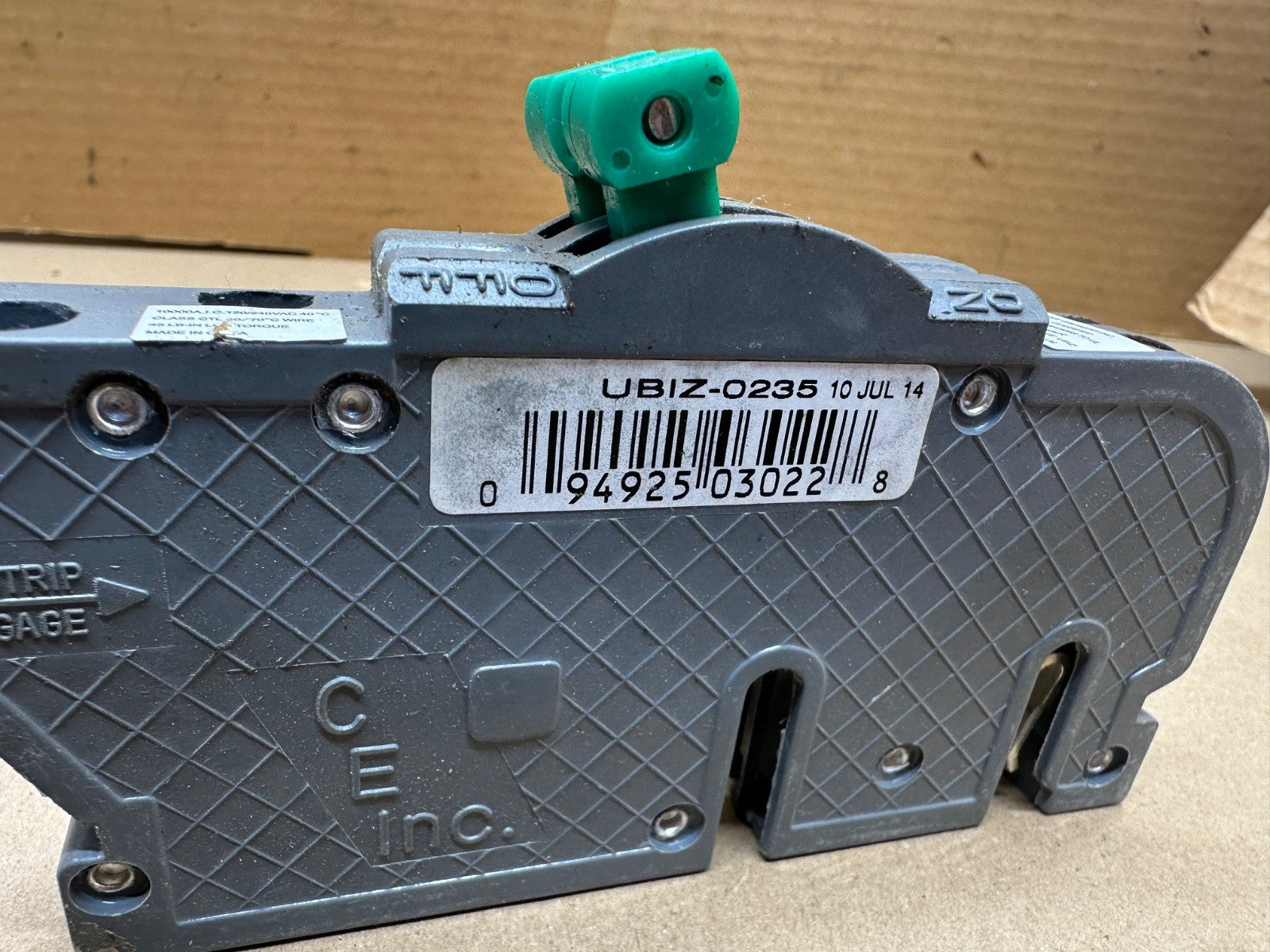 Ubiz0235 Zinsco Rc3835 Replacement Circuit Breaker Two Pole 35 amp Thin Fuse
