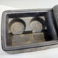 BROKEN LID 91-95 Jeep Wrangler YJ Interior Center Console Grey Gray OEM Factory