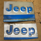 76-95 Jeep Wrangler YJ CJ 7 5 OEM SAHARA BODY FRONT PANEL LOGO Embossed Factory