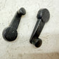 Jeep Cherokee XJ 84-96 OEM Manual Crank Window Handle Black Pair Factory MJ L R