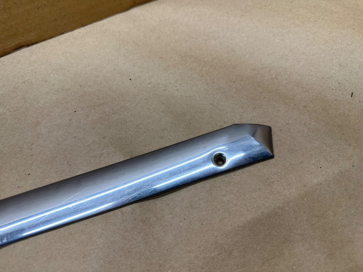 Jeep FSJ Grand Wagoneer Passenger Apillar Windshield Stainless Steel Trim Chrome