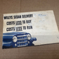 WILLYS SEDAN DELIVERY Truck Dealer Sales Brochure Paper Poster Pamphlet Vintage