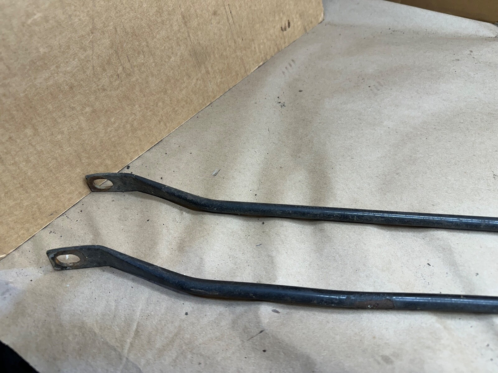 Grille Support Rod Grill to Firewall TUB Black OEM PAIR 97-06 Jeep TJ Wrangler