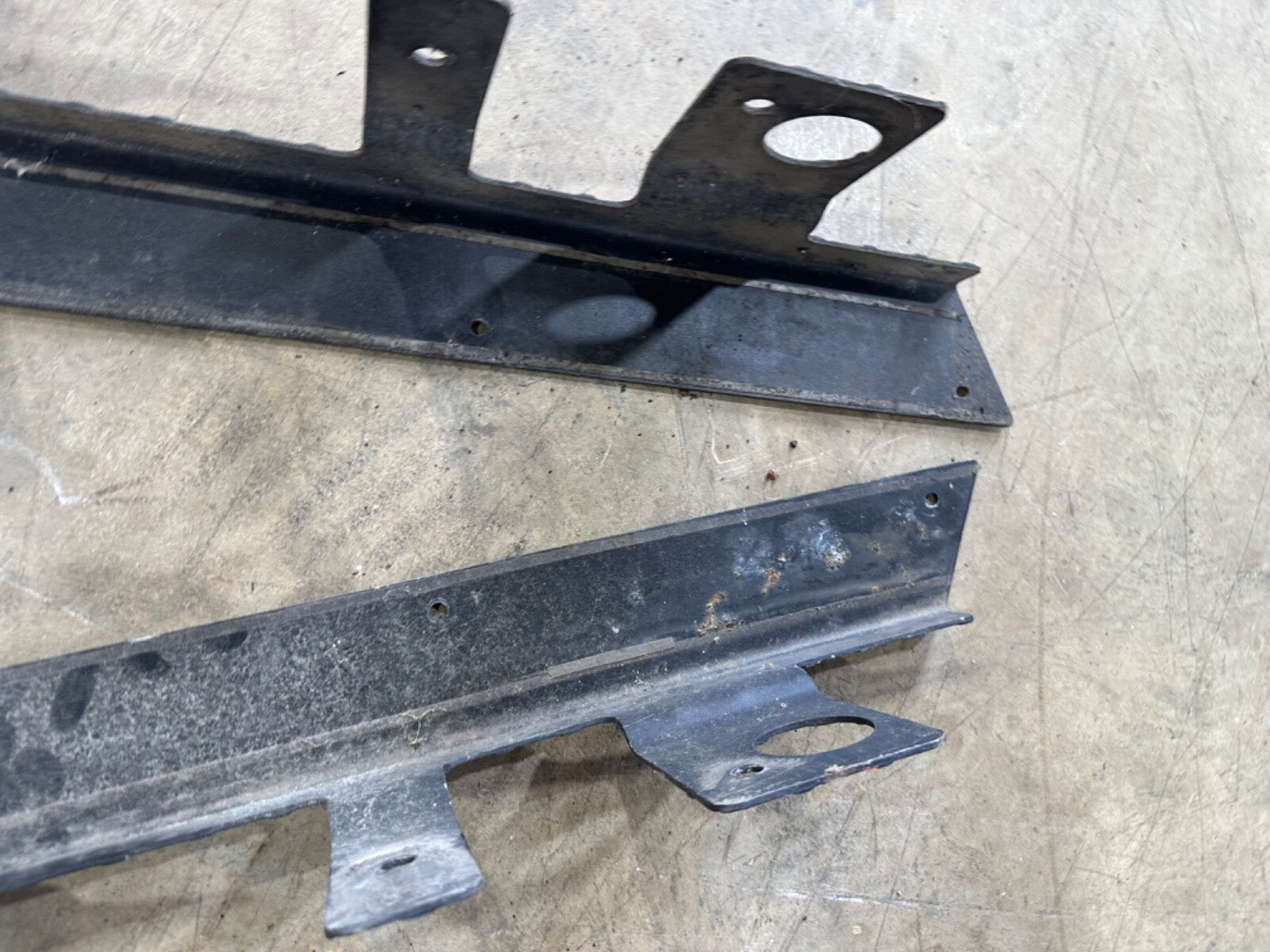 03-06 Jeep Wrangler TJ Rubicon OEM Black Rocker Guard Slider Pair Rock Trim Side