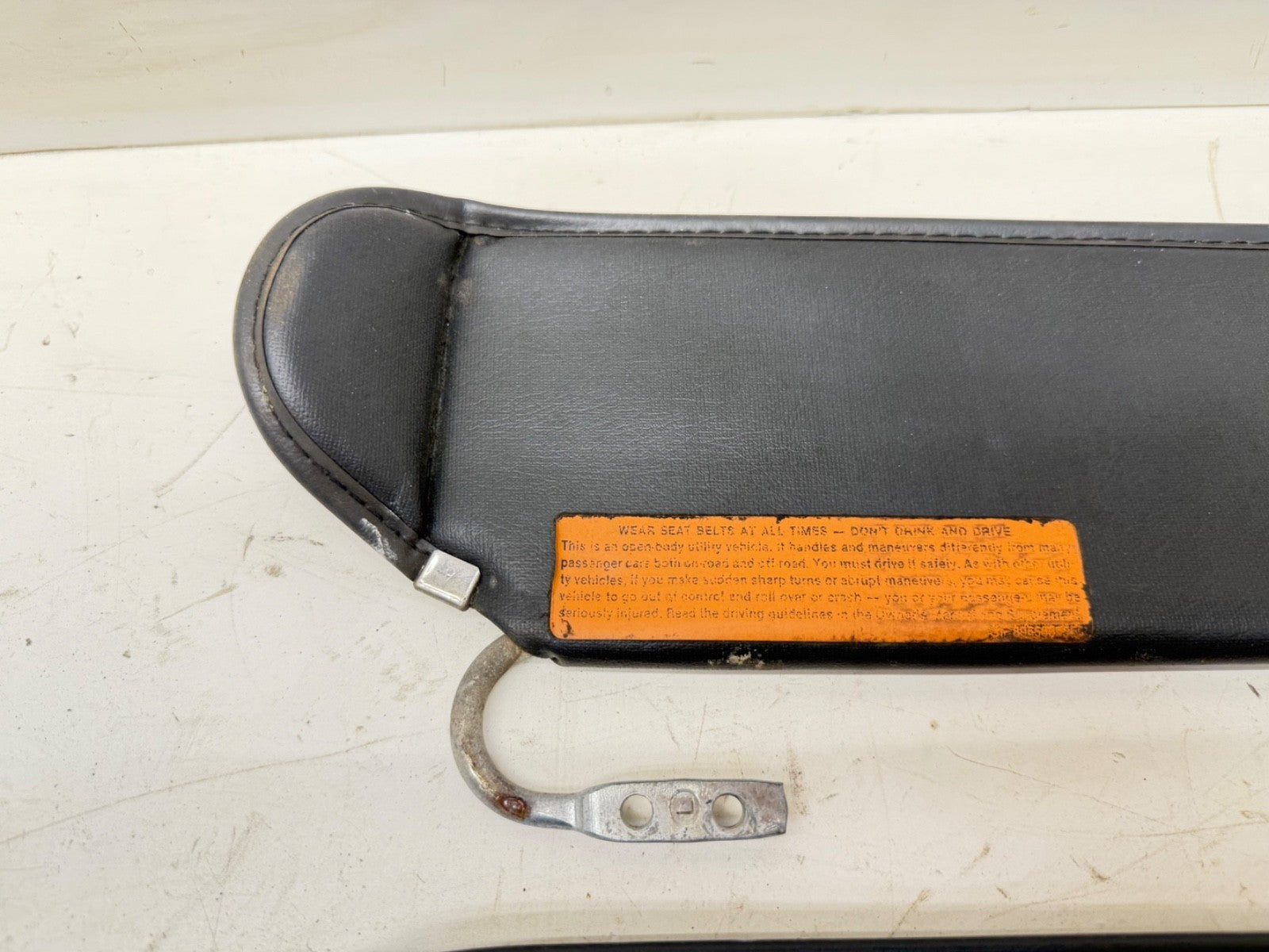 87-95 Jeep YJ Gray Sun Visors Dark Grey Wrangler Factory Visor Sunvisors OEM OE