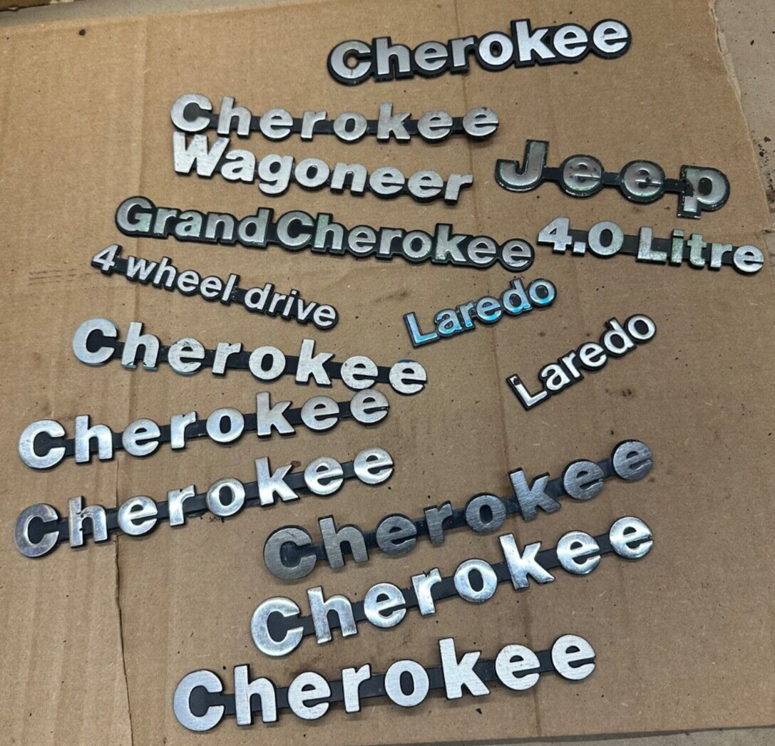 84-96 Jeep Cherokee XJ Fender Emblem Badge 8 Inch Metal OEM Sticker Toolbox ZJ