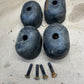 87-95 Jeep Wrangler YJ OEM Spare Tire Rubber Bumpers Bump Stop Tailgate W/ Bolts