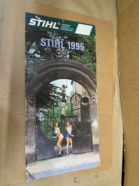 1995 STIHL Wall Calendar Girl Girls Chainsaw Weedwacker Power tools 95 Complete