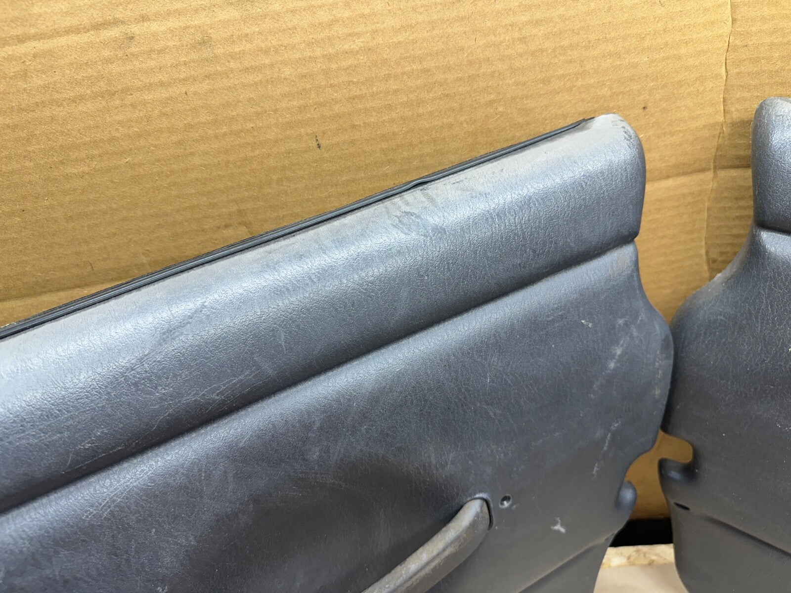 97-06 Jeep TJ Wrangler Driver Passenger FULL HARD DOOR PANEL AGATE GRAY OEM Grey