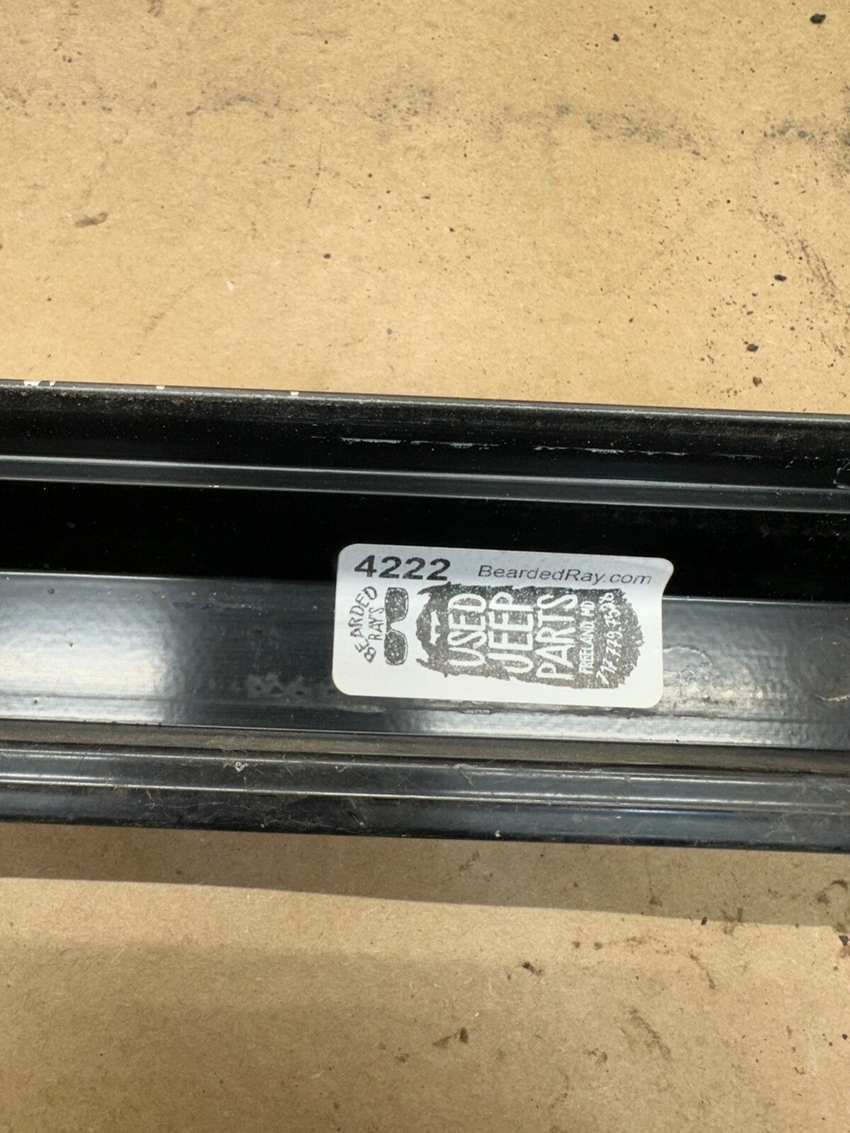 87-95 Jeep Wrangler YJ Soft Top Body Belt Rail Right Passenger Side OEM Factory
