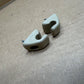 97-01 Jeep Cherokee XJ OEM Sun Visor Retaining Clips Pair Beige W/ Hardware Tan