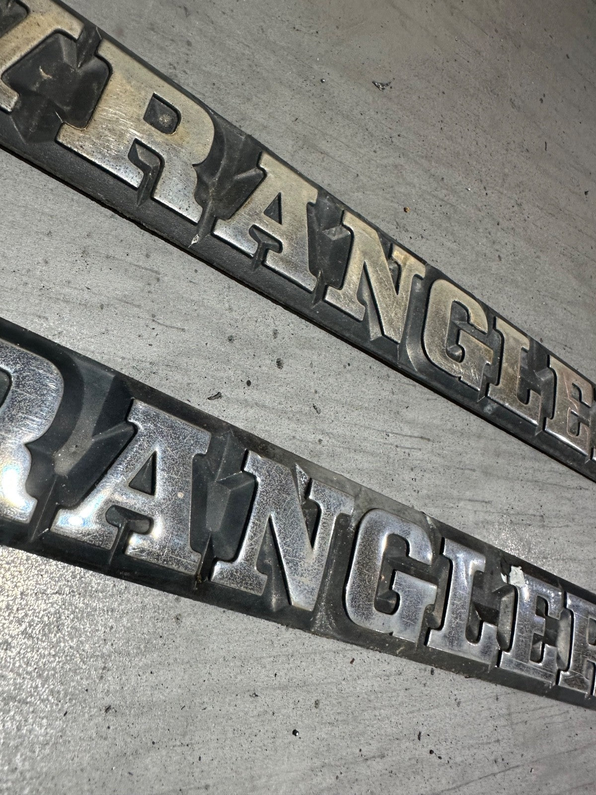 87-91 Jeep Wrangler YJ Side Body Tub Emblem Badge OEM Factory Rear Left Right OE