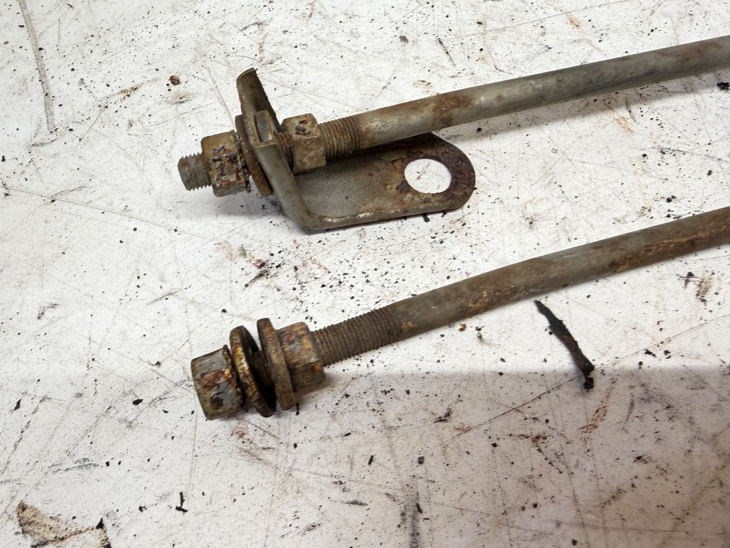 76-86 Jeep CJ5 CJ7 CJ8 Grill Support Strut Rods Pair OEM Grille Brace CJ 5 7 8