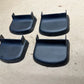 84-96 AMC Jeep 8955006643 Cherokee XJ Rear Door Hinge Covers Set of 4 Trim BLACK