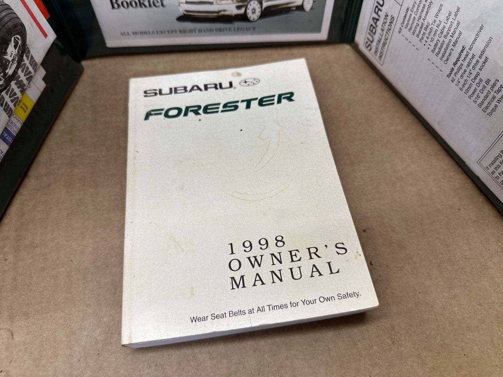 1998 Subaru Forester Owner's Manual Maintenance Booklet Paperback Books Book OEM