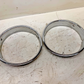 Left & Right Chrome Headlight Trim Bezels 97-06 Jeep TJ Wrangler OEM Factory L R