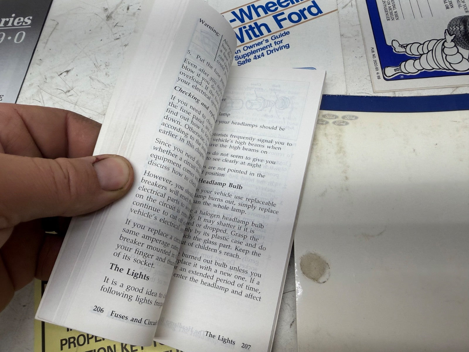 Vintage 1990 Ford F-Series Owner's Guide Manual Set with Case F150 F250 F350 OEM