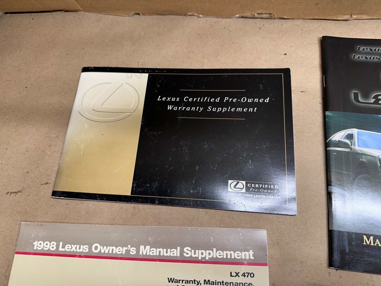 99 1999 Lexus LX 470 LX470 Owners Manual Pamphlet Book Pouch Operator OEM OE