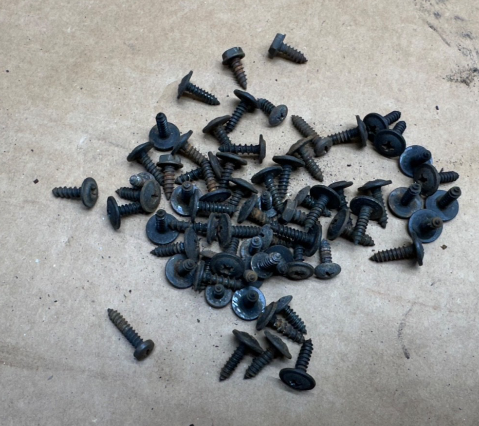 Jeep Wrangler YJ SCREWS Dash 87-95 Set Small Head Trim Bezel Phillips OEM Screw