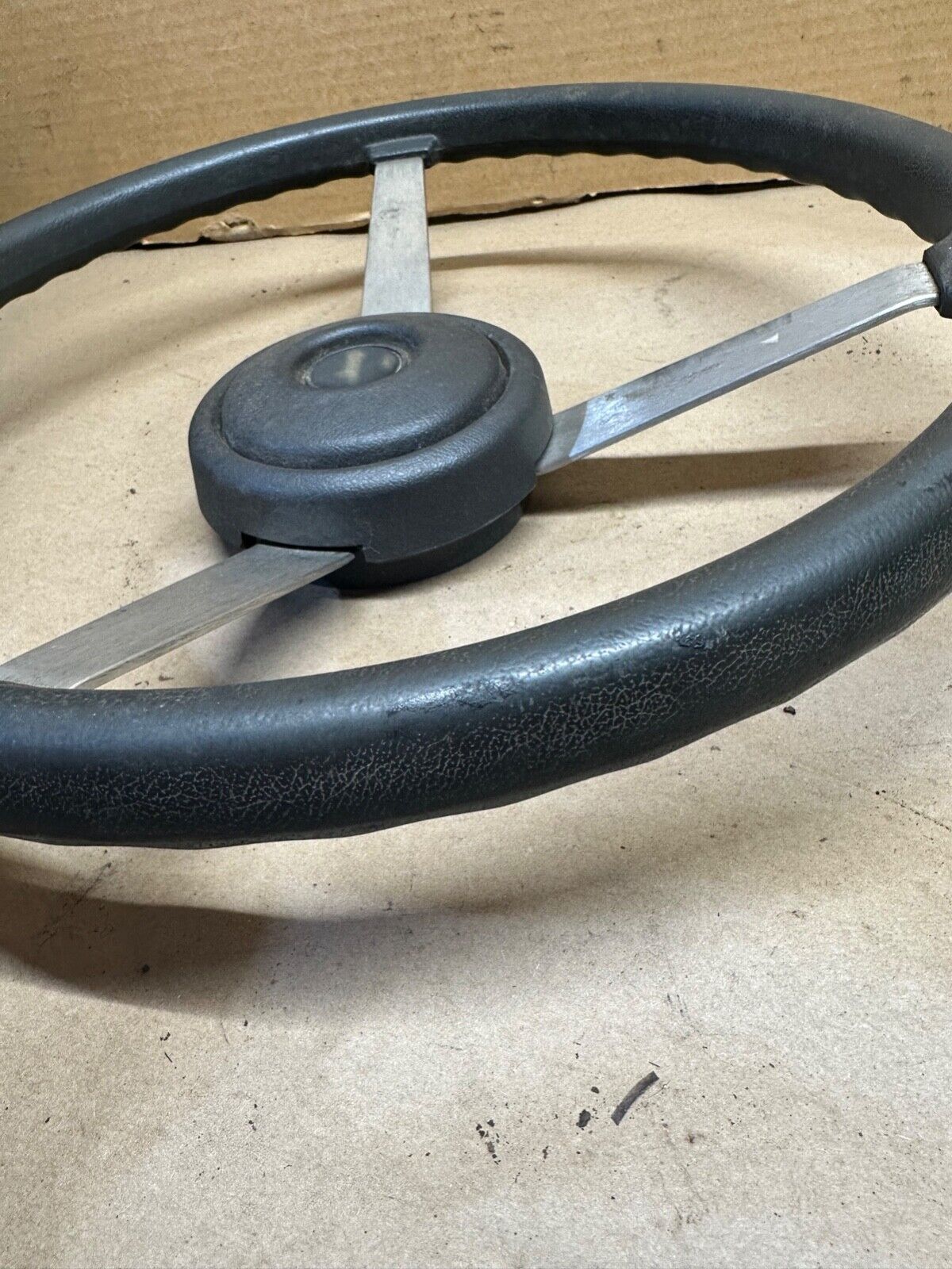 84-95 Jeep Cherokee Wrangler OEM FACTORY 3 Spoke Steering Wheel Grey XJ YJ MJ