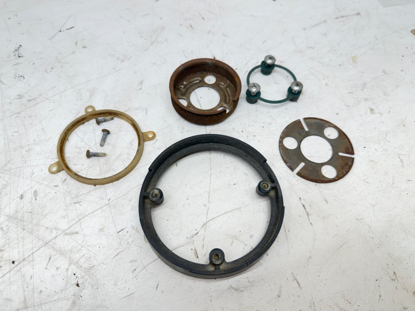 87-95 Jeep Wrangler YJ Steering Wheel Trim Riser Ring Bezel Black Spacer OEM