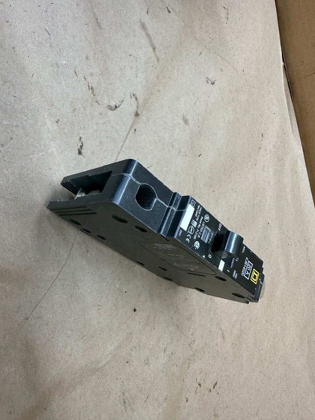 Quantity of 6 Square D EJB14020 SQUARE D 1 pole 20 amp 277 volt Circuit Breaker