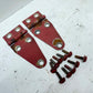 76-95 Jeep Wrangler YJ CJ RED Hood Hinges Hinge Set OEM FACTORY Bonnet Bolts