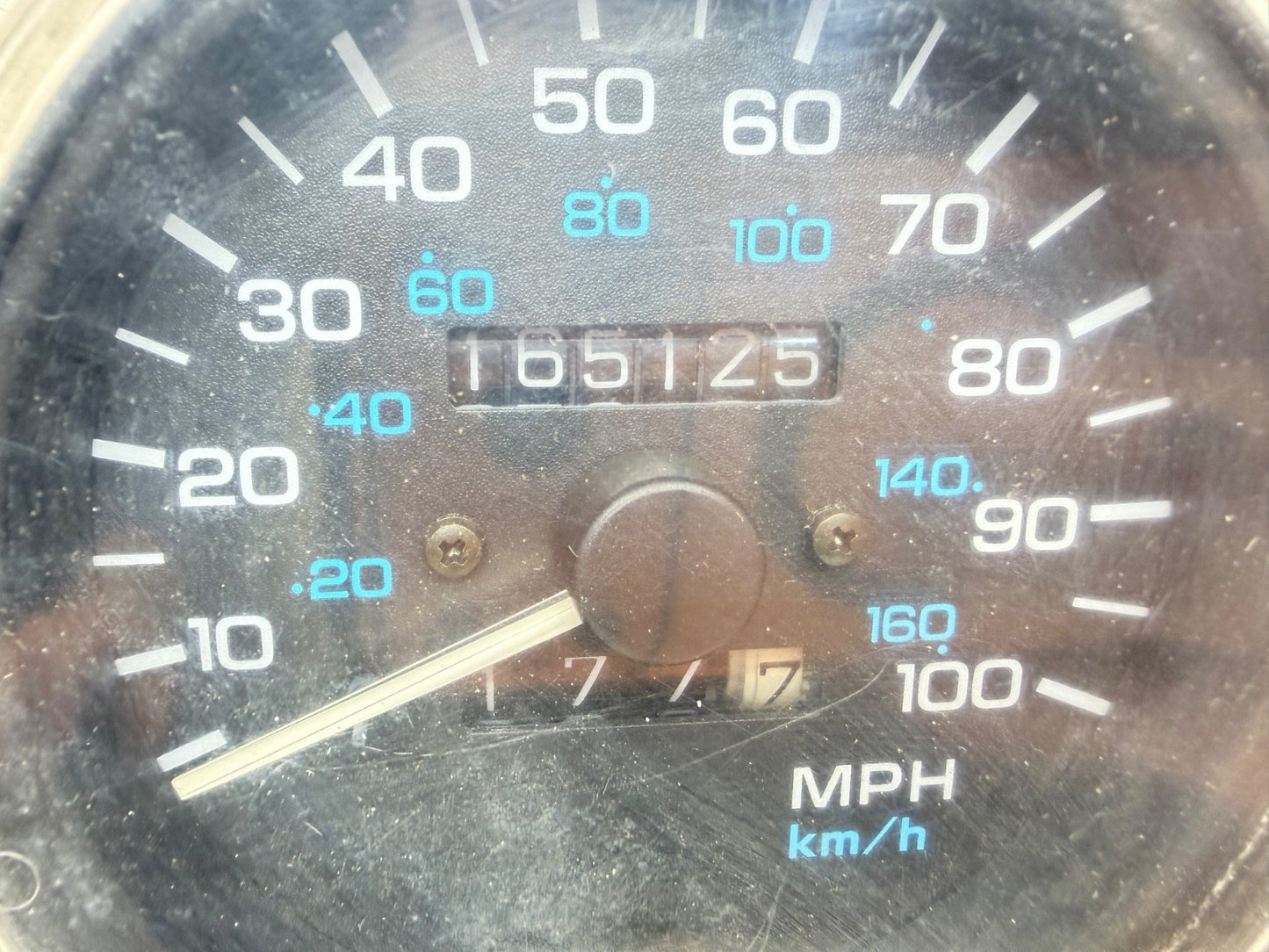 92-95 Jeep Wrangler YJ Gauge Instrument Cluster Speedometer Tachometer 165k Mile