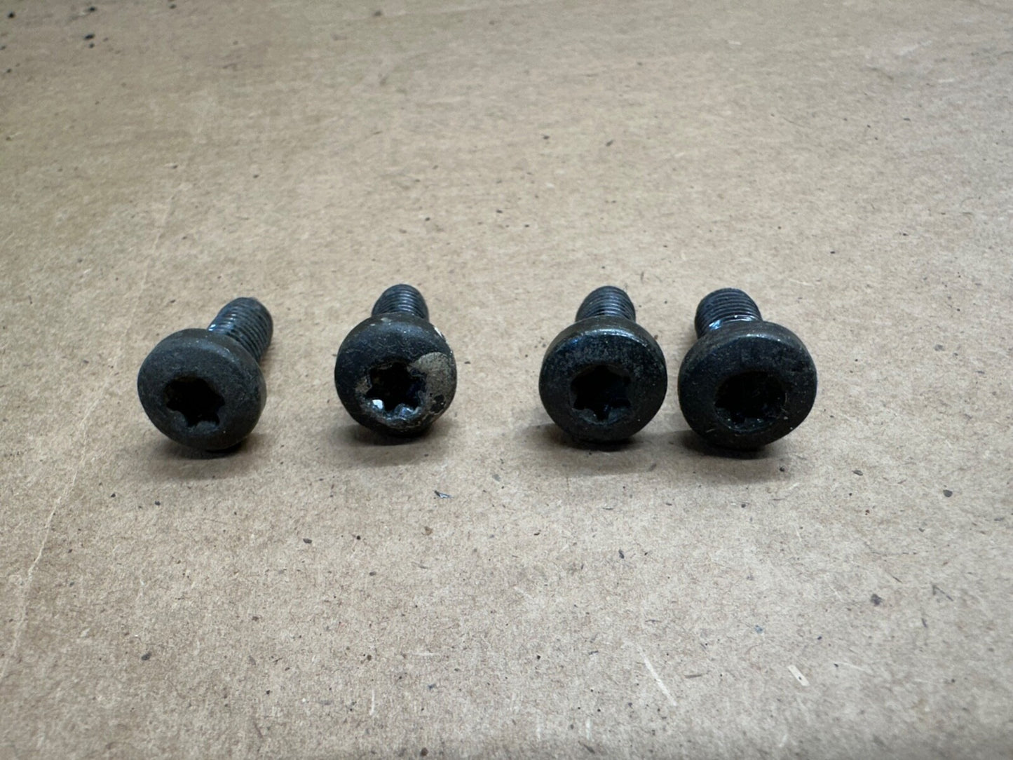 87-95 Jeep Wrangler YJ OE Seat Slider Track Adjuster Bolts Set of 4 TORX Bracket