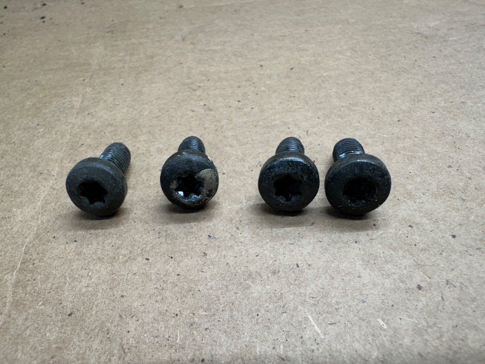 87-95 Jeep Wrangler YJ OE Seat Slider Track Adjuster Bolts Set of 4 TORX Bracket