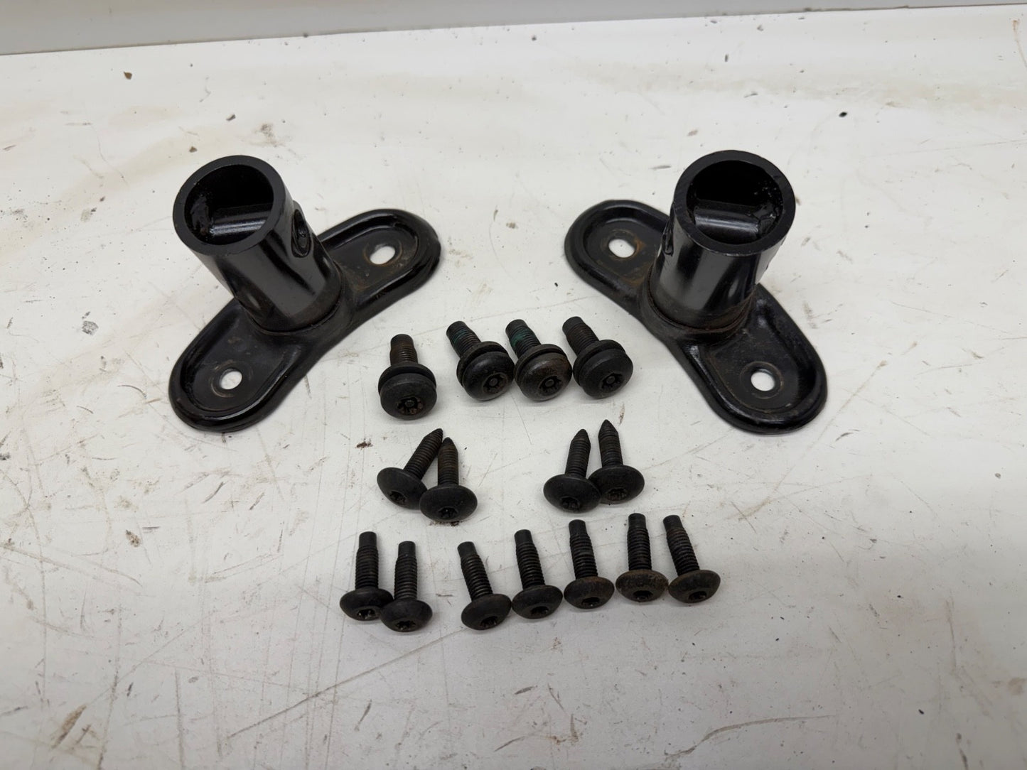 98-02 Jeep Wrangler TJ Roll Bar Sport Bar Extensions Windshield Bracket w/ Bolts