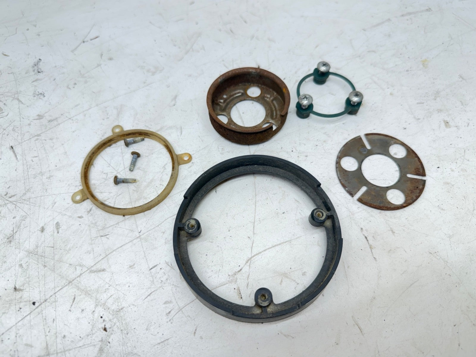 87-95 Jeep Wrangler YJ Steering Wheel Trim Riser Ring Bezel Black Spacer OEM