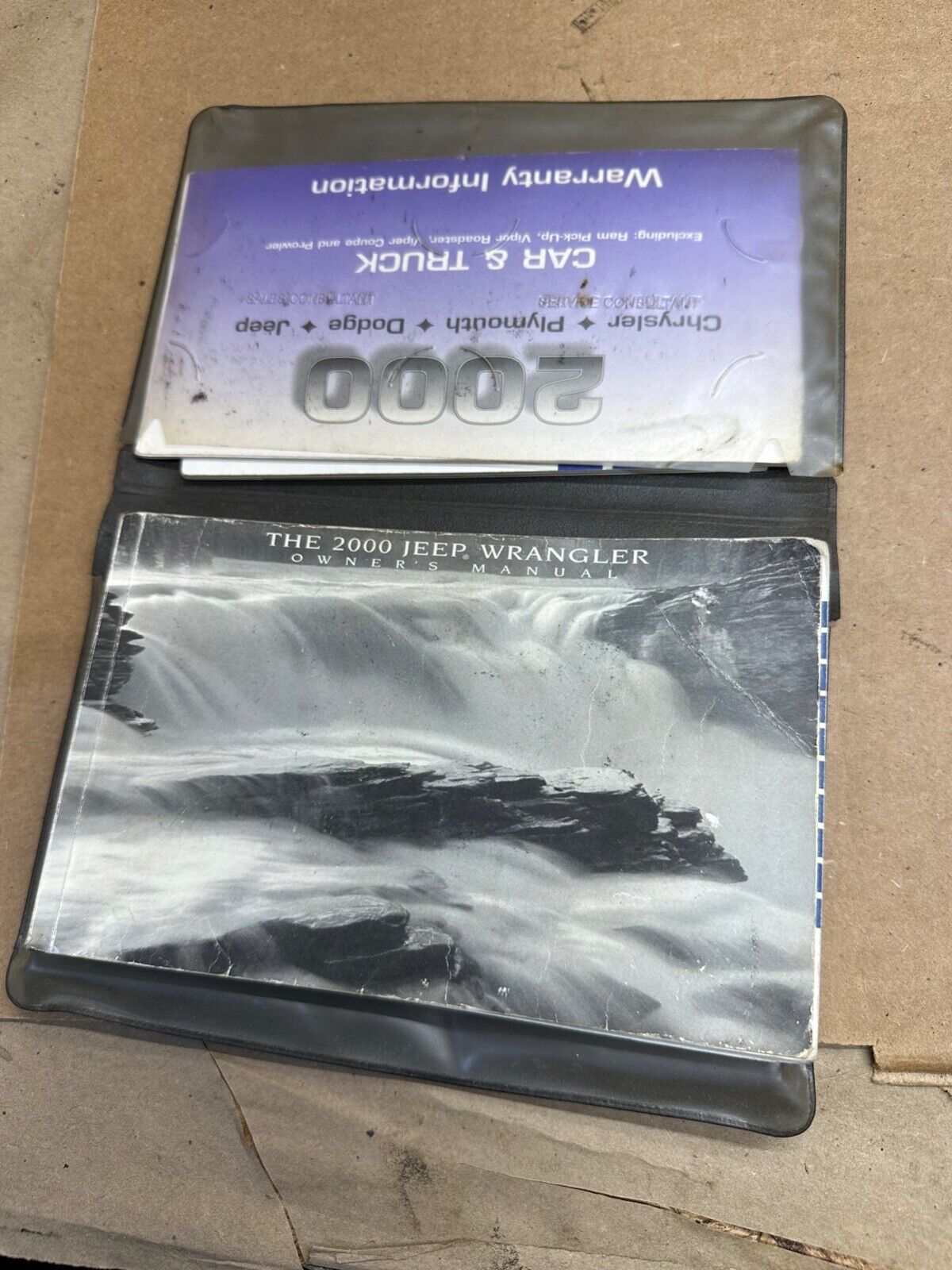 2000 Jeep Wrangler Owners Manual User Guide Reference Operator Book 00 Owner's