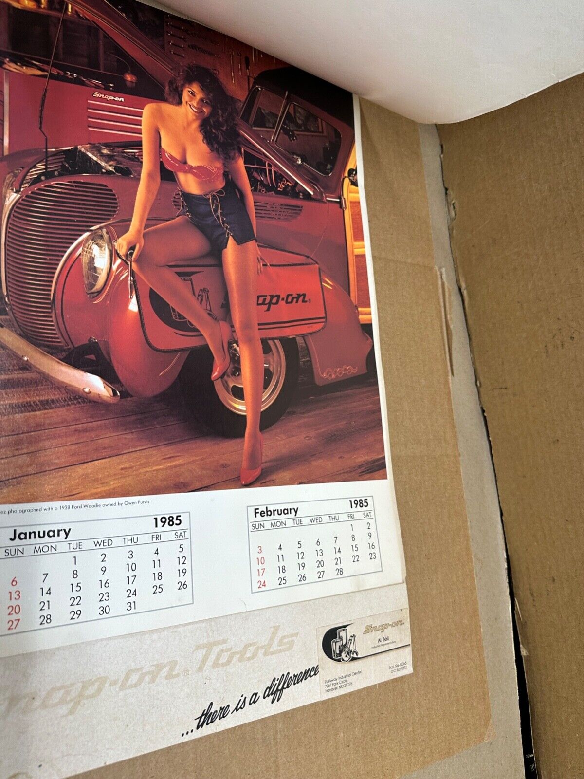 1985 Snap On Tools Pinup Calendar Collectors Edition Man Cave Girl Girls 85