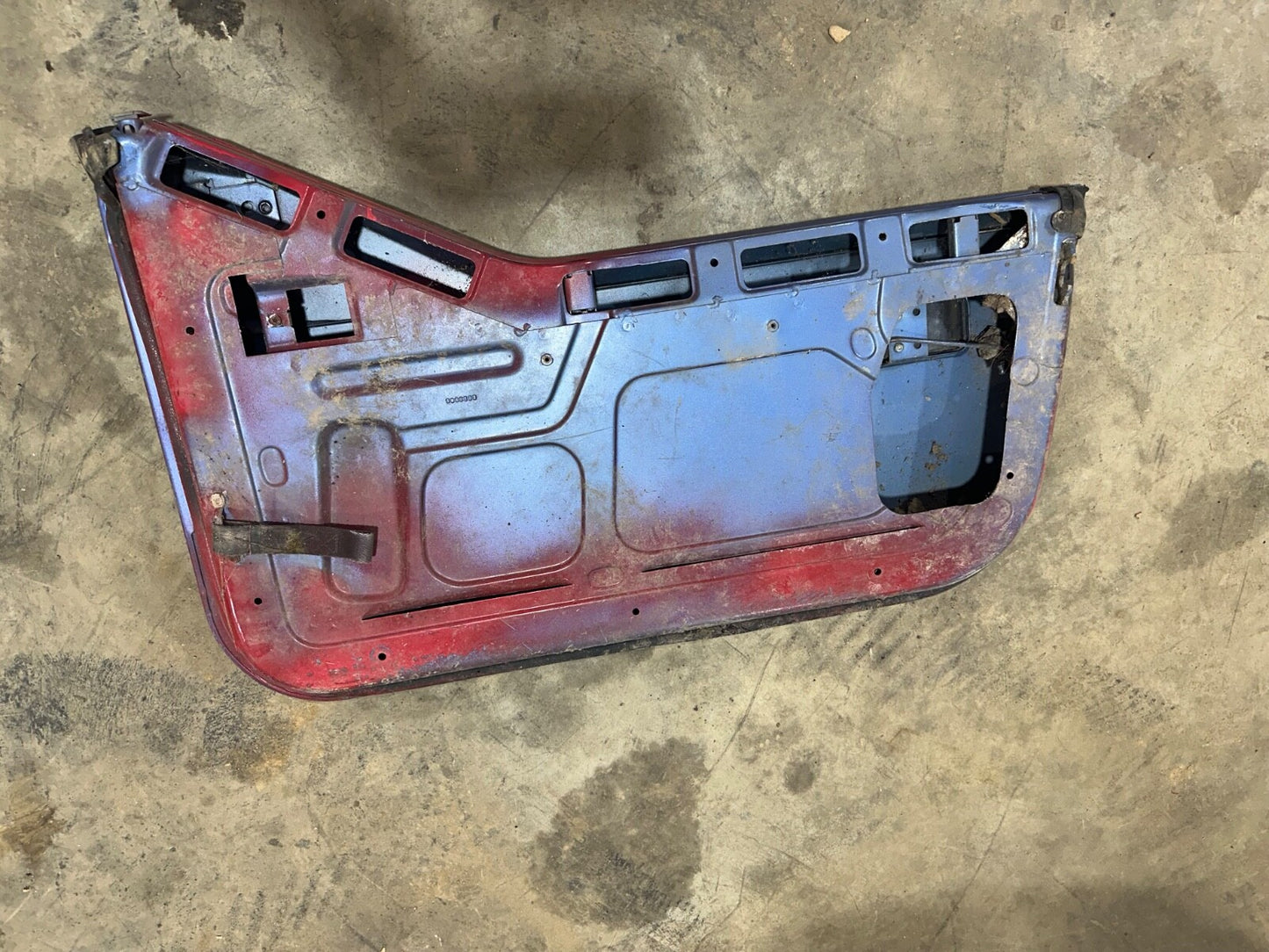 81-95 Jeep Wrangler YJ CJ7 Passenger Side Half Steel Door Lower Right Red OEM