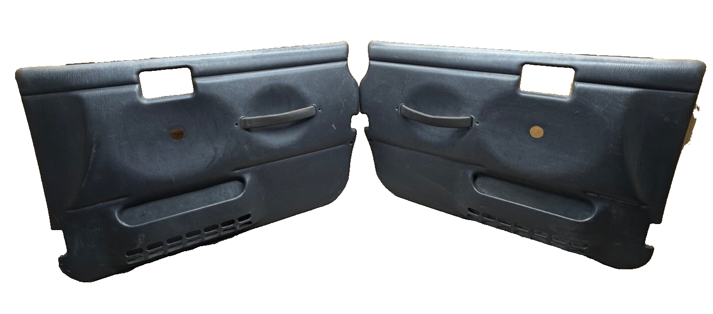 97-06 Jeep TJ Wrangler Driver Passenger FULL HARD DOOR PANEL AGATE GRAY OEM Grey