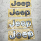 Set of 4 OEM Mopar Jeep 68292513AB "JEEP" Nameplate Badge Emblem Front Fender