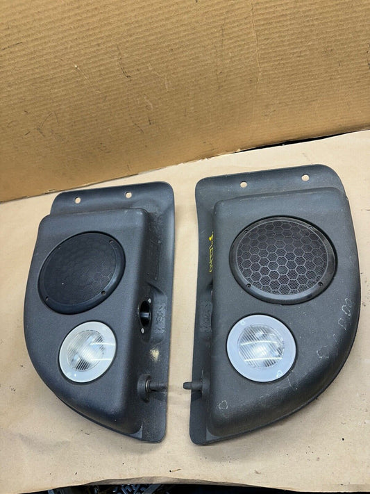 03 04 05 06 Jeep Wrangler TJ Overhead Roof Speaker Sound Bar Dome Light Pod Pair